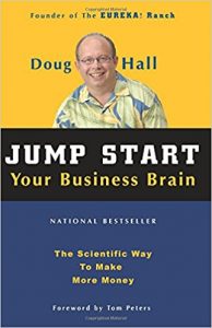 The cover of the paperback edition of the book Jump Start Your Business Brain by Doug Hall